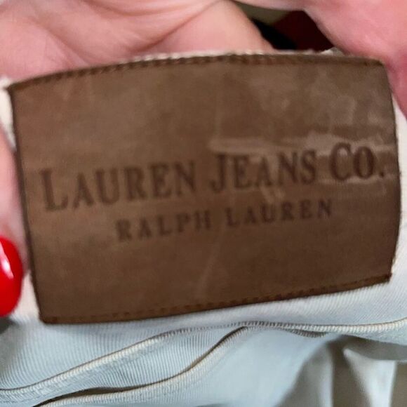 Lauren Jeans Co. off-white jeans 14P - Picture 3 of 5